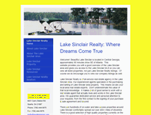 Tablet Screenshot of mylakesinclair.com